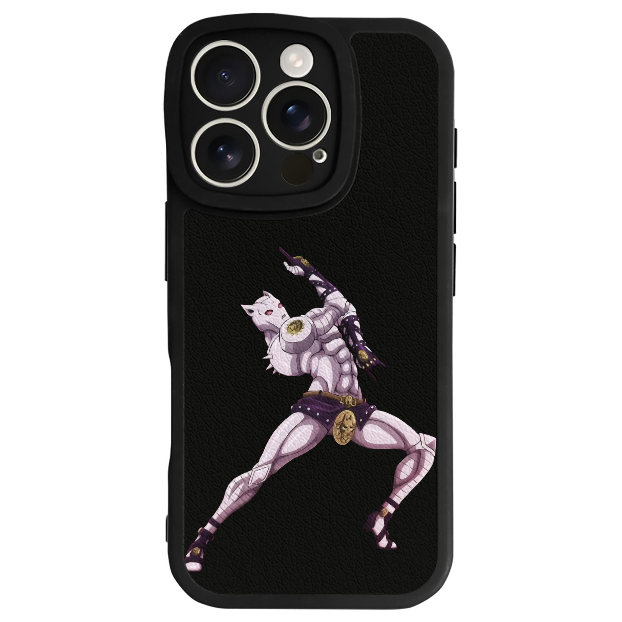 （画像用） ジョジョの奇妙な冒険 きら よしかげ JoJo's Bizarre Adventure Kira Yoshikage 【iPhone 16シリーズ対応】シリコンスマホケース（レザー調） 材質：シリコン